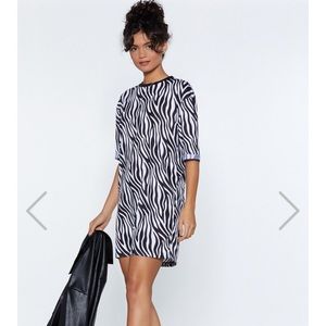 “You Herd Me” Zebra Dress- dress is purple & black